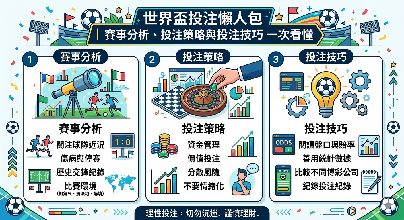 世界盃投注懶人包｜賽事分析、投注策略與投注技巧一次看懂